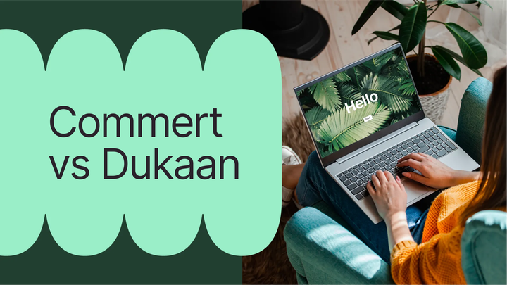 Commert vs Dukaan comparison for Indian sellers