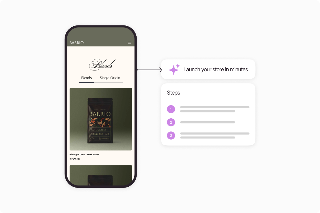 One link. All products. Real checkout.